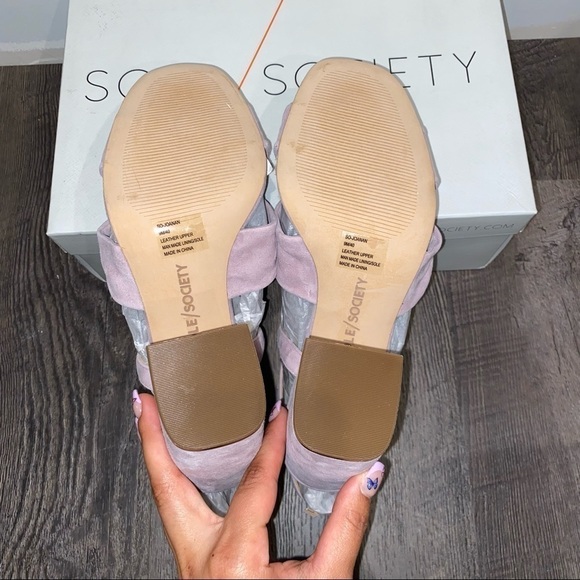 𝅺New Sole Society Joanan Sandals Pastel Lavender - Picture 6 of 6